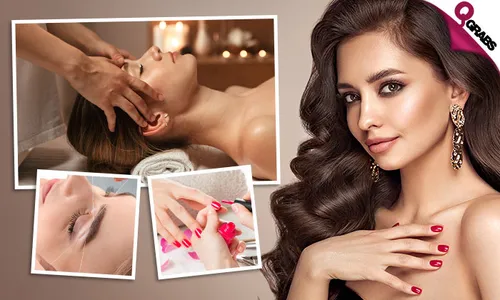 Killer Beauty Deal: Massage + Hair Treatment + Threading + Fingernails Cut & File with Gel Polish + Toenails Cut & File + Haircut + Blow-Dry!